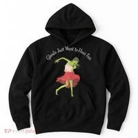 Ghouls Just Want to Have Fun 80's zombie dancing Hoodie thumb 0