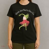 Ghouls Just Want to Have Fun 80's zombie dancing T-Shirt thumb 4