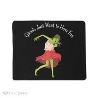 Ghouls Just Want to Have Fun 80's zombie dancing Mousepad thumb 0
