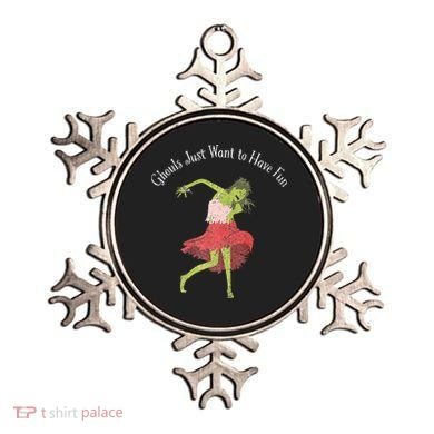 Ghouls Just Want to Have Fun 80's zombie dancing Ornament
