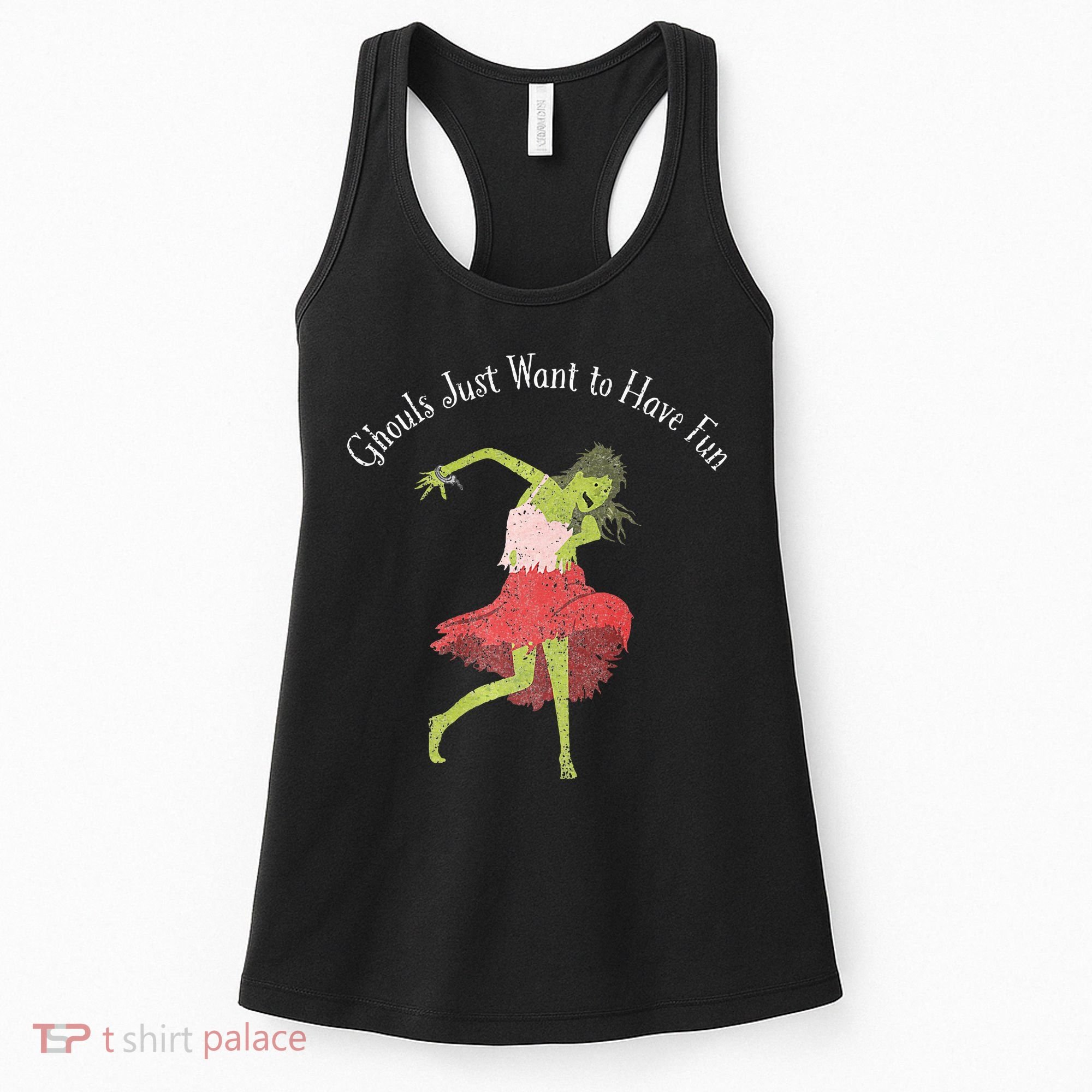 Ghouls Just Want to Have Fun 80's zombie dancing Women's Tank Top