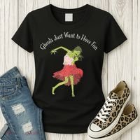 Ghouls Just Want to Have Fun 80's zombie dancing Women's T-Shirt thumb 3