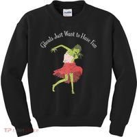 Ghouls Just Want to Have Fun 80's zombie dancing Kids Sweatshirt thumb 0