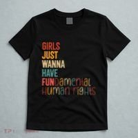 Girl Just Wanna Have Fundamental Human Rights Women Rights T-Shirt thumb 5