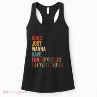 Girl Just Wanna Have Fundamental Human Rights Women Rights Women's Tank Top thumb 0