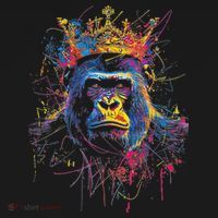 Gorilla King Alpha Silverback Button thumb 1
