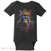 Gorilla King Alpha Silverback Baby Bodysuit thumb 0