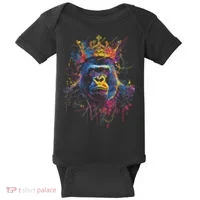 Gorilla King Alpha Silverback Baby Bodysuit thumb 0