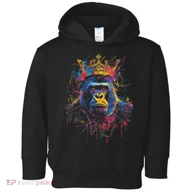 Gorilla King Alpha Silverback Toddler Hoodie