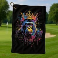 Gorilla King Alpha Silverback Golf Towel thumb 1