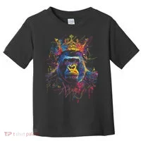 Gorilla King Alpha Silverback Toddler T-Shirt thumb 0