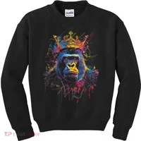 Gorilla King Alpha Silverback Kids Sweatshirt thumb 0