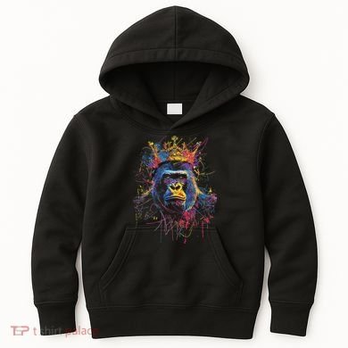 Gorilla King Alpha Silverback Kids Hoodie