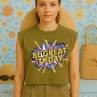 Be Great Today Garment-Dyed Women's Muscle Tee thumb 4