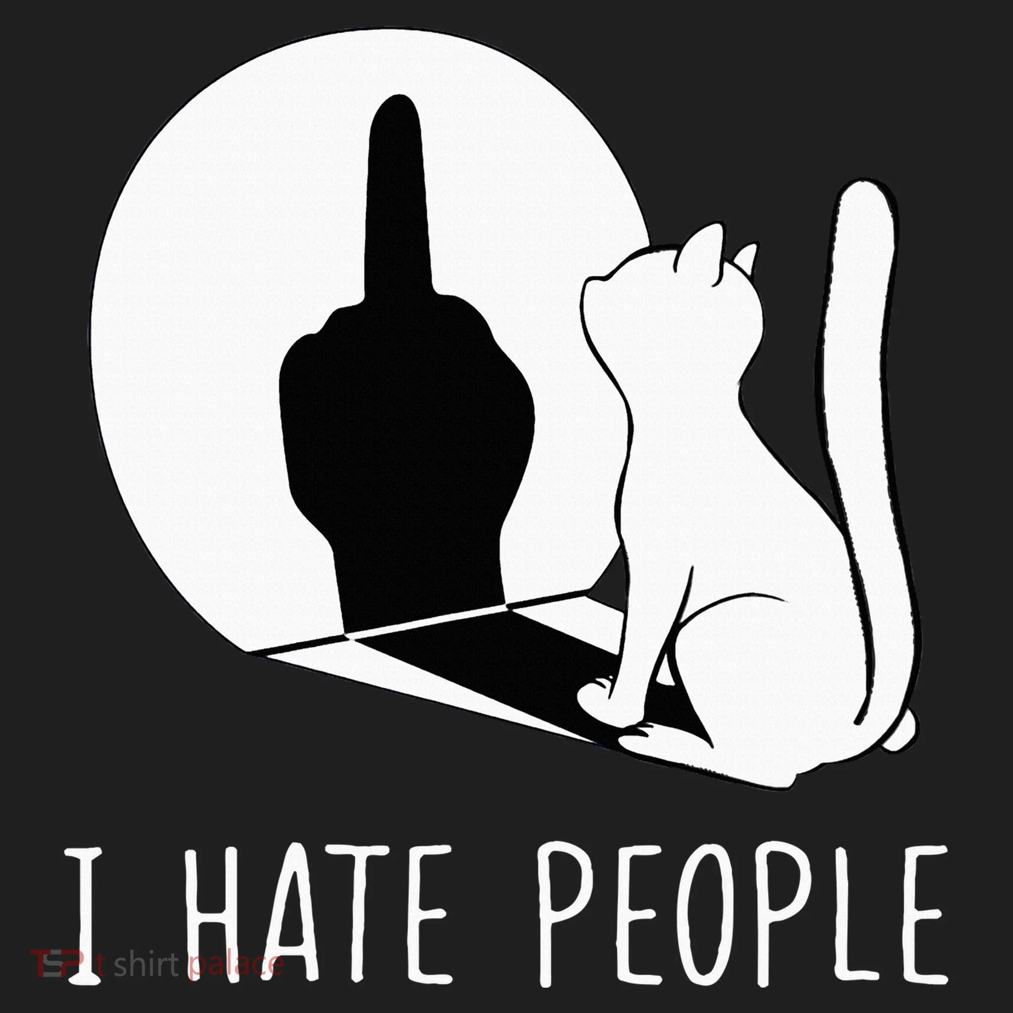 Grumpy Kitten Cats I Dont Like People Cat Women's Sweatshirt