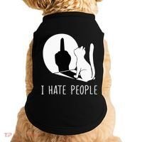 Grumpy Kitten Cats I Dont Like People Cat Doggie Tank thumb 0