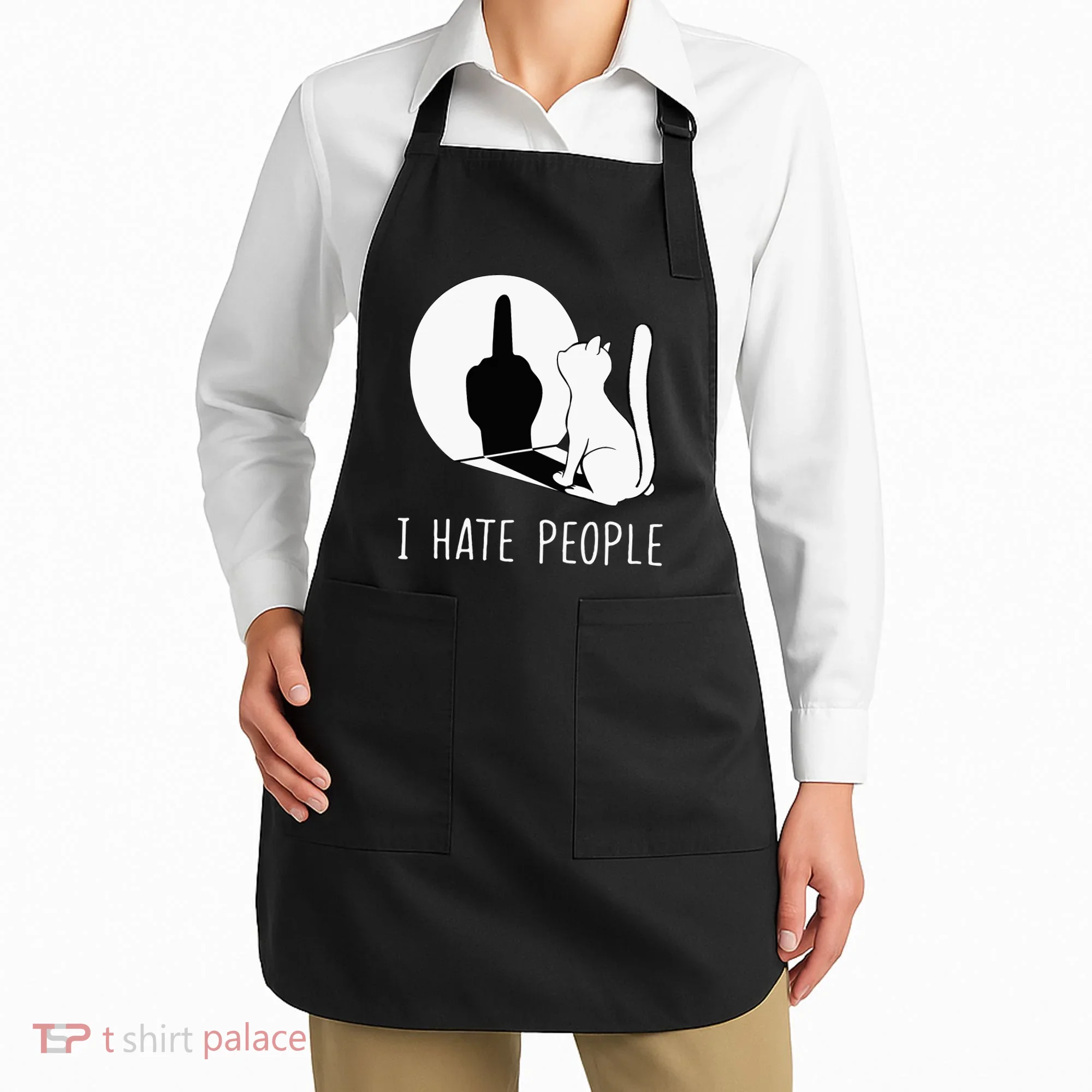 Grumpy Kitten Cats I Dont Like People Cat Apron