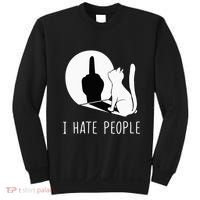 Grumpy Kitten Cats I Dont Like People Cat Sweatshirt thumb 0