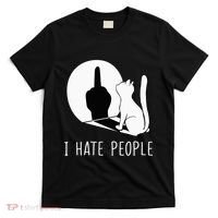 Grumpy Kitten Cats I Dont Like People Cat T-Shirt thumb 0