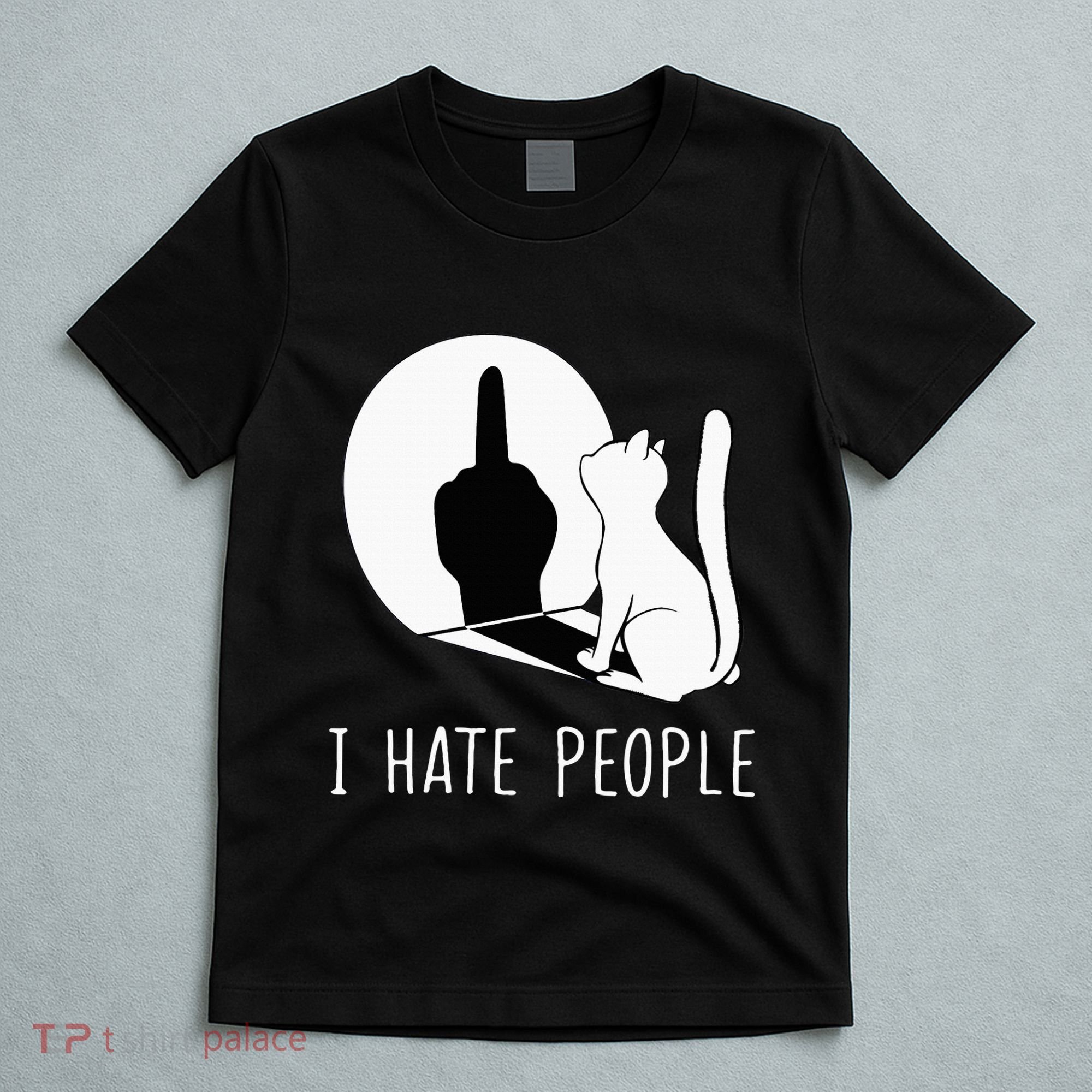Grumpy Kitten Cats I Dont Like People Cat T-Shirt