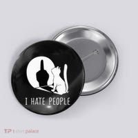 Grumpy Kitten Cats I Dont Like People Cat Button thumb 0