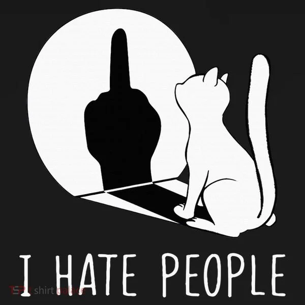 Grumpy Kitten Cats I Dont Like People Cat Coaster