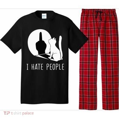 Grumpy Kitten Cats I Dont Like People Cat Pajama Set