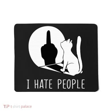 Grumpy Kitten Cats I Dont Like People Cat Mousepad