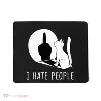 Grumpy Kitten Cats I Dont Like People Cat Mousepad thumb 0