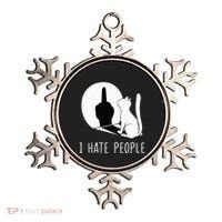 Grumpy Kitten Cats I Dont Like People Cat Ornament thumb 0