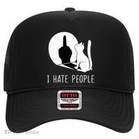 Grumpy Kitten Cats I Dont Like People Cat Hat thumb 0