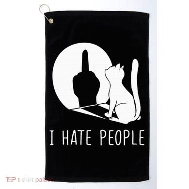 Grumpy Kitten Cats I Dont Like People Cat Golf Towel