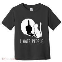 Grumpy Kitten Cats I Dont Like People Cat Toddler T-Shirt thumb 0