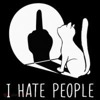 Grumpy Kitten Cats I Dont Like People Cat Toddler T-Shirt thumb 4