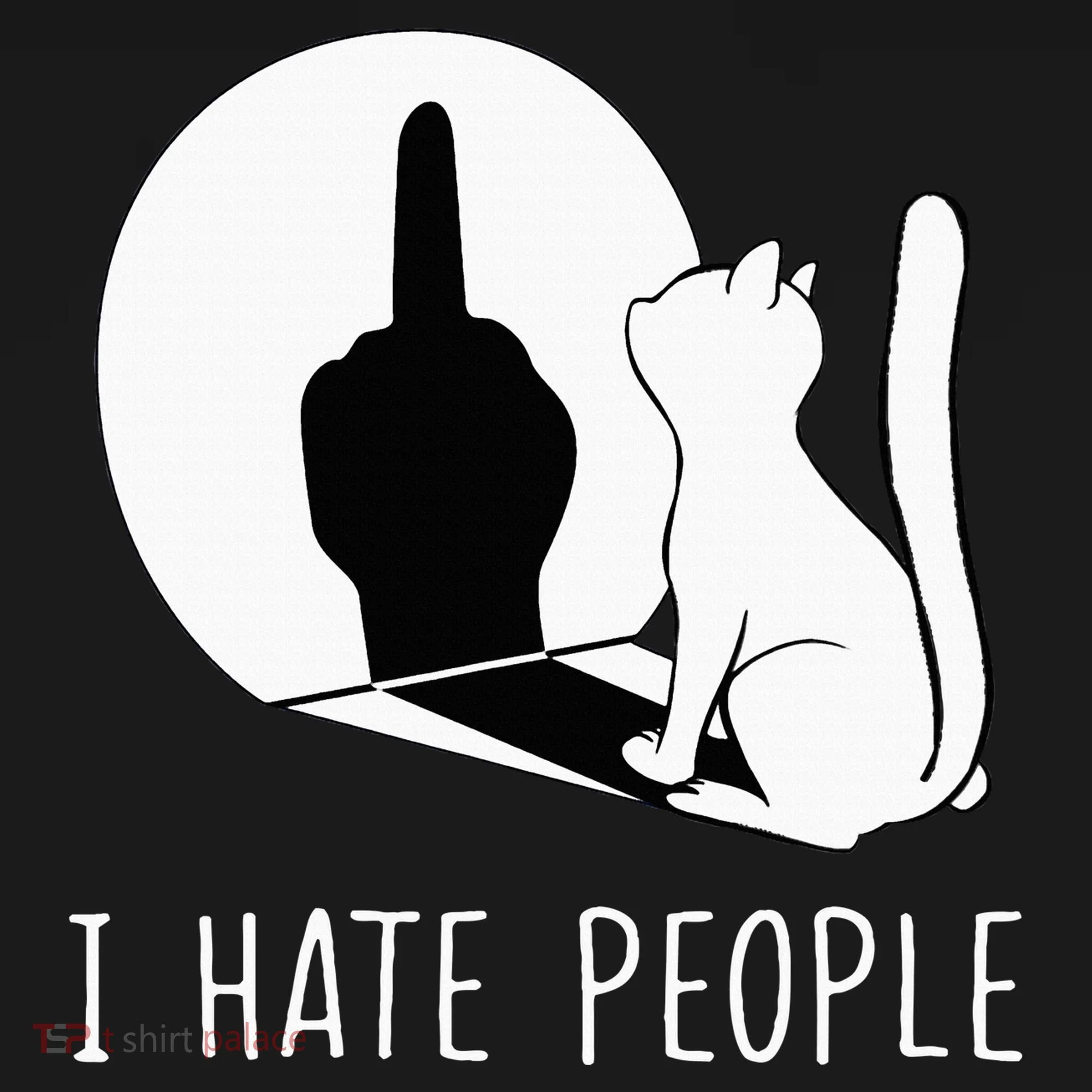 Grumpy Kitten Cats I Dont Like People Cat Toddler T-Shirt