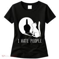 Grumpy Kitten Cats I Dont Like People Cat Women's T-Shirt thumb 0