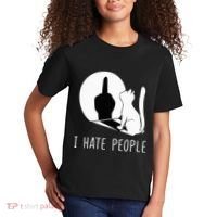 Grumpy Kitten Cats I Dont Like People Cat Kids T-Shirt thumb 2