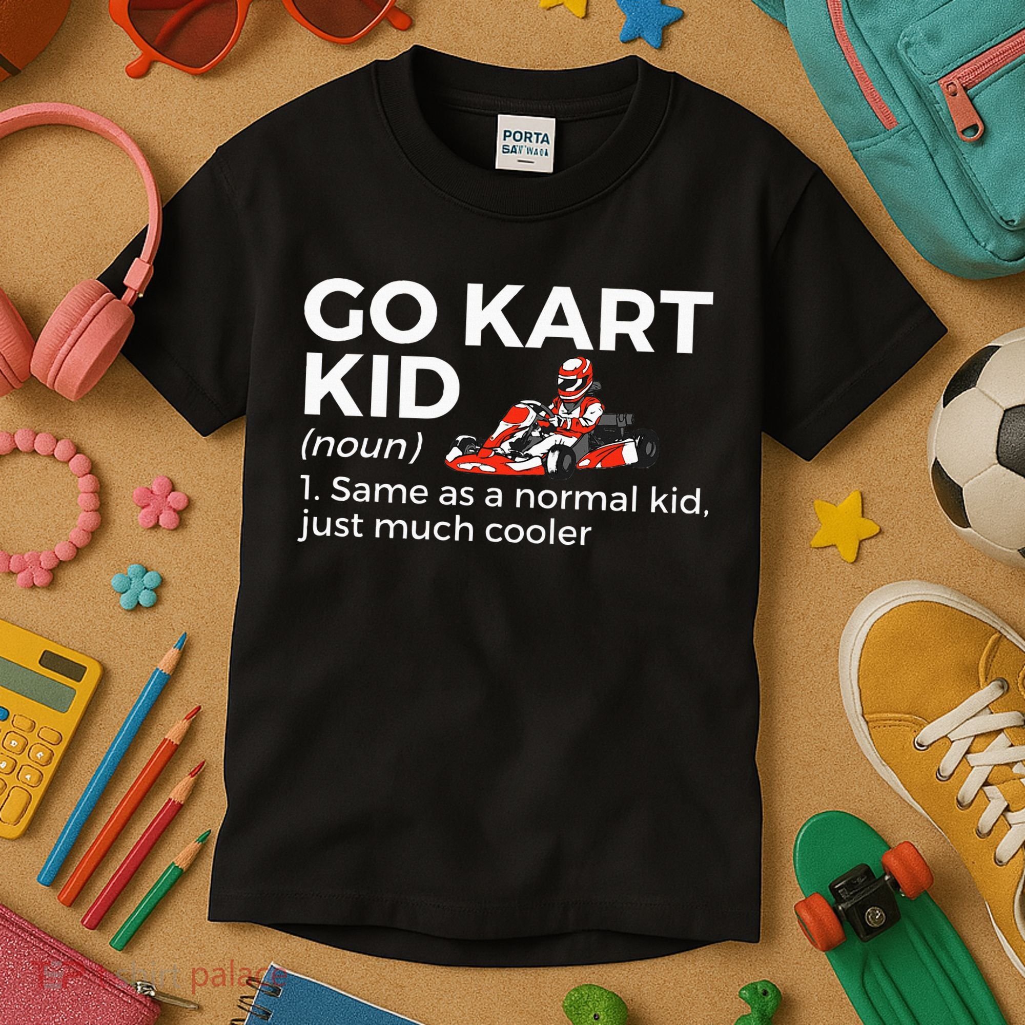Go Kart Definition Go Kart Racing Kids T-Shirt
