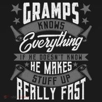 Gramps Knows Everything Funny Gramps Fathers Day Gifts Long Sleeve Shirt thumb 2