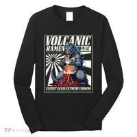 Giant Kaiju Eating Japanese Ramen Monster Lover Birthday Long Sleeve Shirt thumb 0