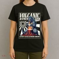 Giant Kaiju Eating Japanese Ramen Monster Lover Birthday T-Shirt thumb 4