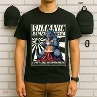 Giant Kaiju Eating Japanese Ramen Monster Lover Birthday T-Shirt thumb 6