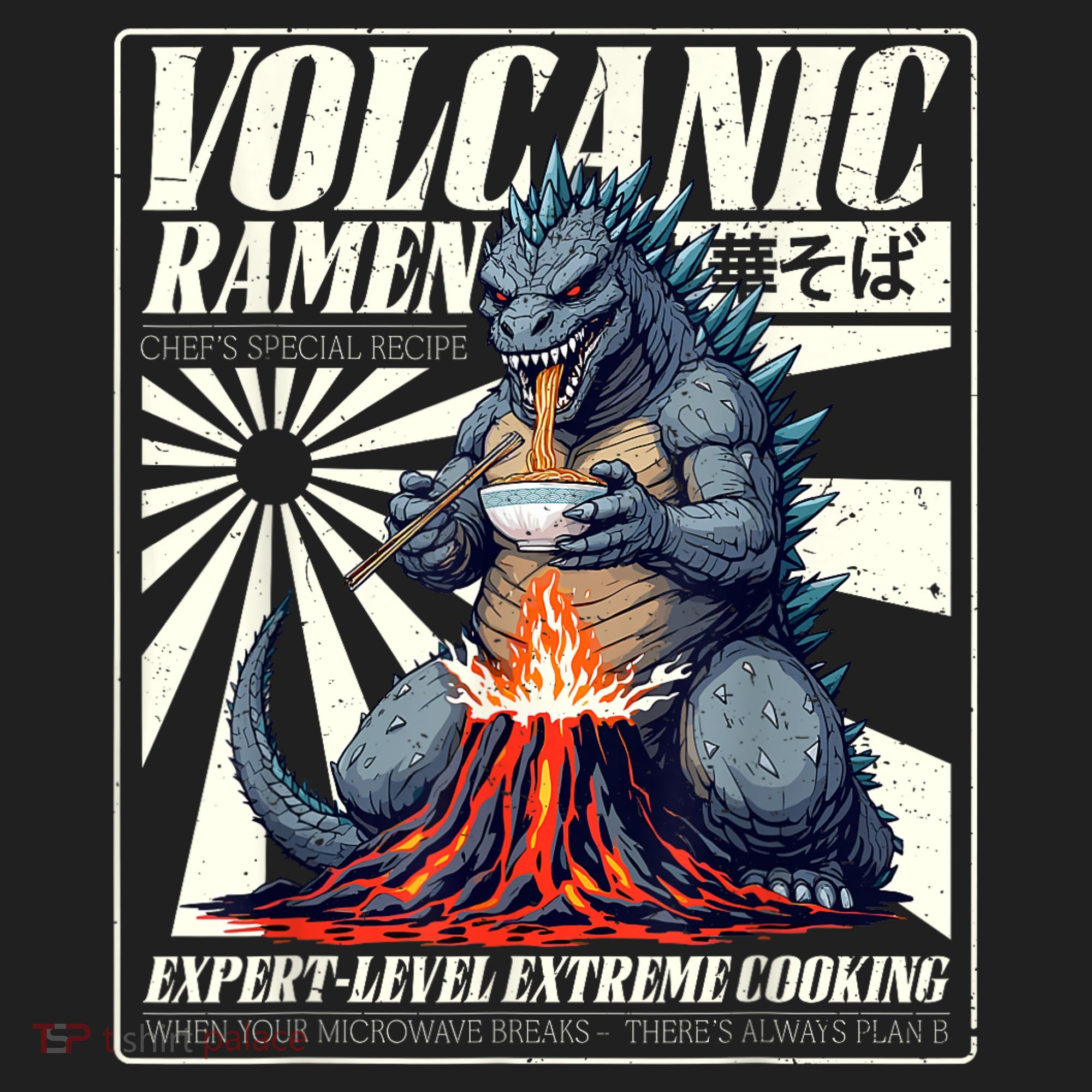 Giant Kaiju Eating Japanese Ramen Monster Lover Birthday Beanie