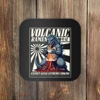 Giant Kaiju Eating Japanese Ramen Monster Lover Birthday Coaster thumb 0