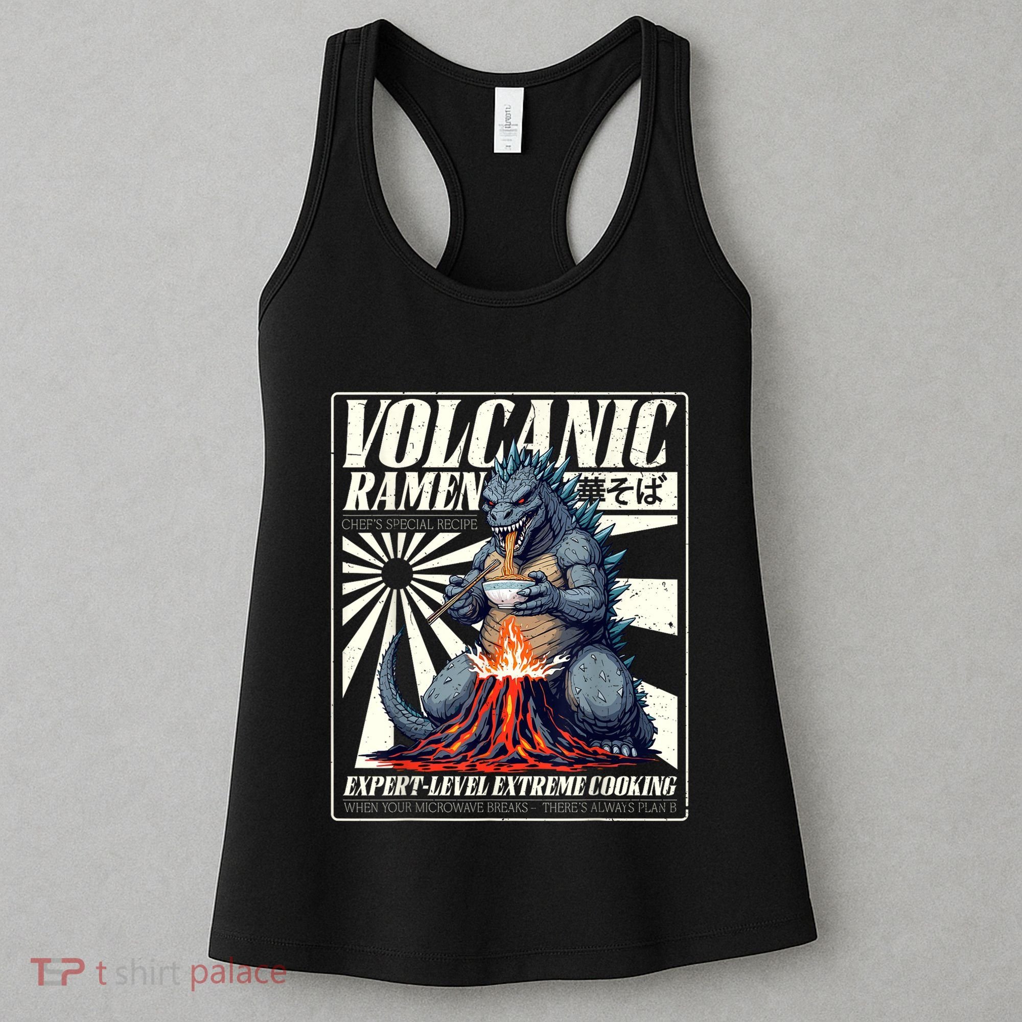 Giant Kaiju Eating Japanese Ramen Monster Lover Birthday Women's Tank Top