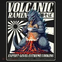 Giant Kaiju Eating Japanese Ramen Monster Lover Birthday Women's Tank Top thumb 5