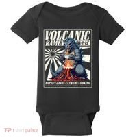 Giant Kaiju Eating Japanese Ramen Monster Lover Birthday Baby Bodysuit thumb 0