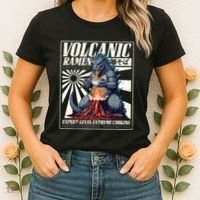 Giant Kaiju Eating Japanese Ramen Monster Lover Birthday Women's T-Shirt thumb 2