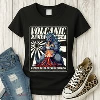 Giant Kaiju Eating Japanese Ramen Monster Lover Birthday Women's T-Shirt thumb 3