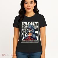 Giant Kaiju Eating Japanese Ramen Monster Lover Birthday Women's T-Shirt thumb 4